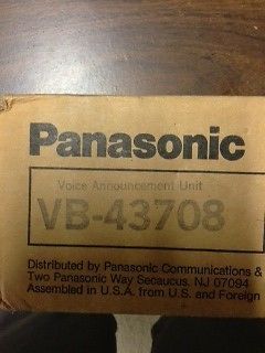 Panasonic VB-43708, Panasonic DBS Voice Announce Unit, Free shipping
