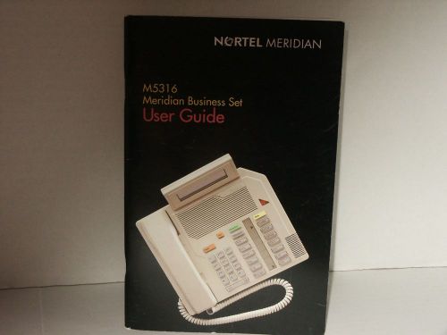 Nortel Meridian M5316 User Guide Booklet
