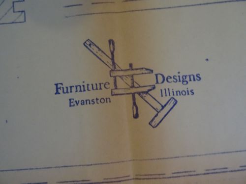 Wood Furniture Designs Blueprint  Credenza 415 1970