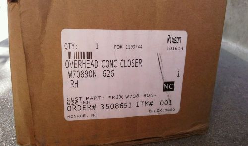 Rixson  Overhead Concealed  Closer  W70890N RH 626 ( NEW NEVER BEEN USED )