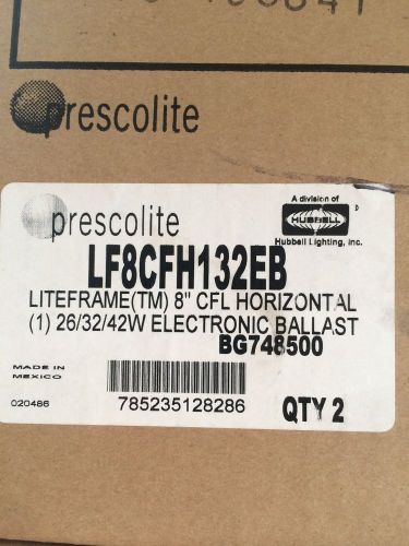 Hubbell Prescolite LF8CFH132EB Recessed LiteFrame Compact Fluorescent Housing