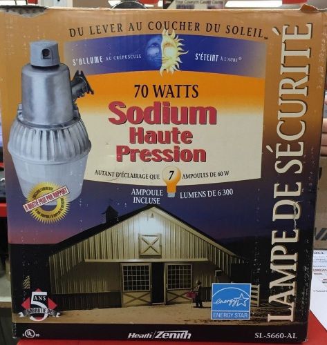 Health/zenith sunset to sunrise 70 watt high pressure sodium security light for sale