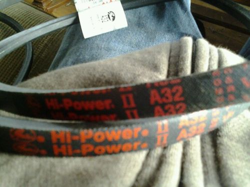 2 lot gates hipower II  A32 1/2 v-belt