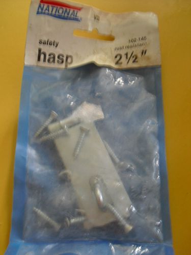 NATIONAL SAFETY HASP - RUST RESISTANT  - 2 1/2&#034; - NEW IN PACKAGE