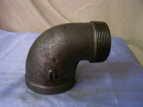 2&#034; black malleable iron 90 degree street elbow 2&#034; - npt - u-brand  made in usa for sale