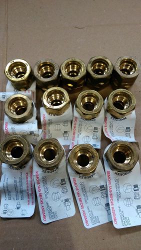LOT OF 13 WARDFLEX 3/4&#034; GAS COUPLINGS 20M  OLD STOCK FREE SHIPPING