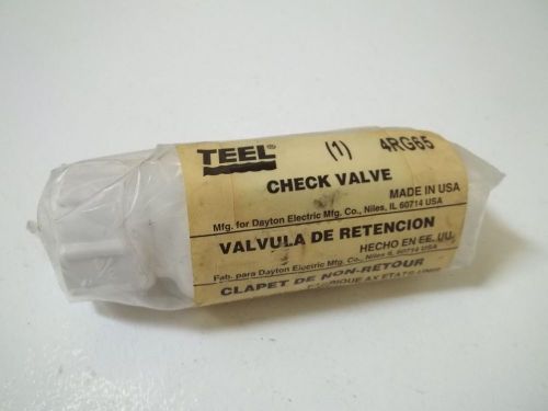 TEEL 4RG65 CHECK VALVE *NEW OUT OF A BOX*