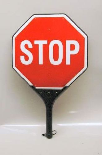 LED Flashing Stop Slow Sign - Hand Held - New
