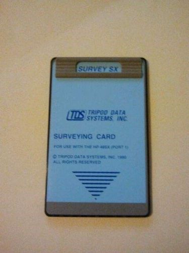 TDS Survey SX Card for HP 48GX and 48SX Calculators