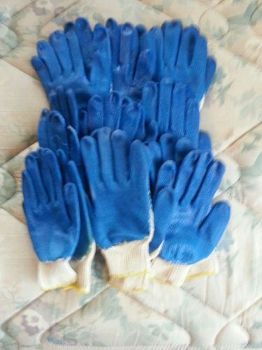 Small/Medium work gloves Blue 9 pairs.