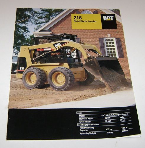 Cat 216 Skid Steer Loader Sales Brochure and Spec Sheet