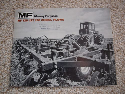 Massey-Ferguson MF 128/127/126 Chisel Plow Brochure 1505 Tractor Orig. MINT &#039;76