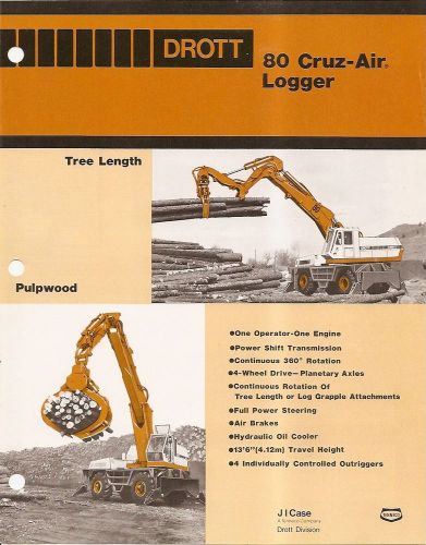 Equipment Brochure - Drott - 80 - Cruz-Air Logger Tree Length Loader 1980 (E1532