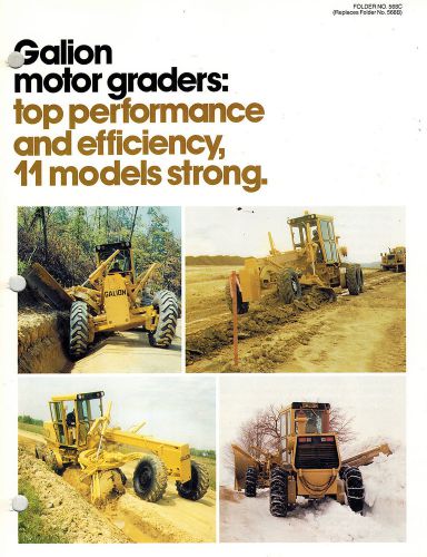 GALLION/DRESSER ALL MODELS  MOTOR GRADER  BROCHURE 1984