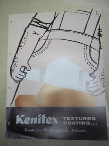 Kenitex Chemicals Catalog~Textured Coatings/Weatherproofs~Asbestos~1962