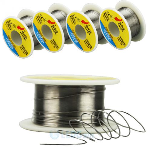 5x roll of 0.3mm dia. tin lead soldering solder wire rosin core tin(sn) lead(pb) for sale