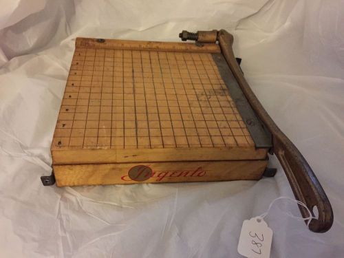 VINTAGE INGENTO No. 1,2,3 Paper Cutter 9 inch works beautifully
