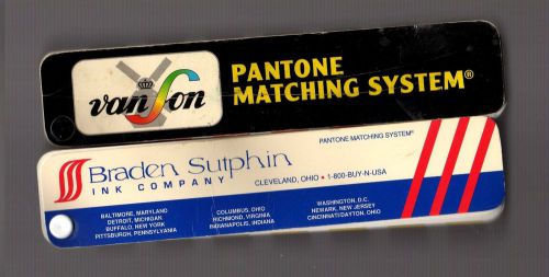 Vanson Pantone matching system color book 1996 &amp; braden 1998