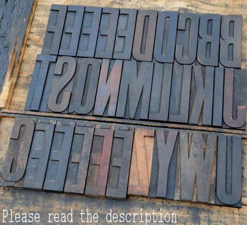HUGE font Wood Type characters 8.46&#034; -You Choose &#034;your&#034; letter - Letterpress ABC