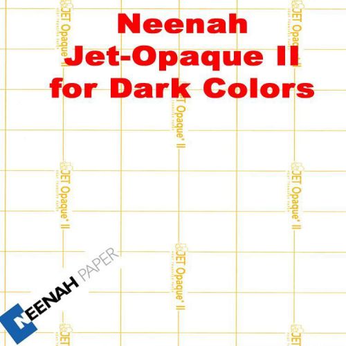 FREE TEFLON SHEET &amp; Neenah Jet Opaque II Heat Transfer Paper 8.5 x 11-500 Sheets