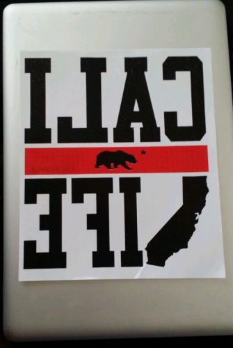 CALI LIFE - CALI BEAR - 8x9 - 3 PACK OF PLASTISOL HEAT PRESS TRANSFERS