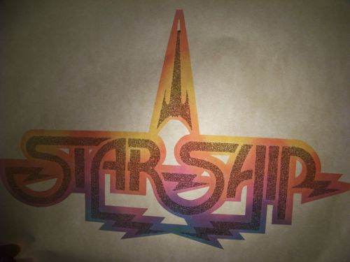 &#034;Starship&#034; Glitter  T-shirt  Transfer (Iron-on heat transfer only)