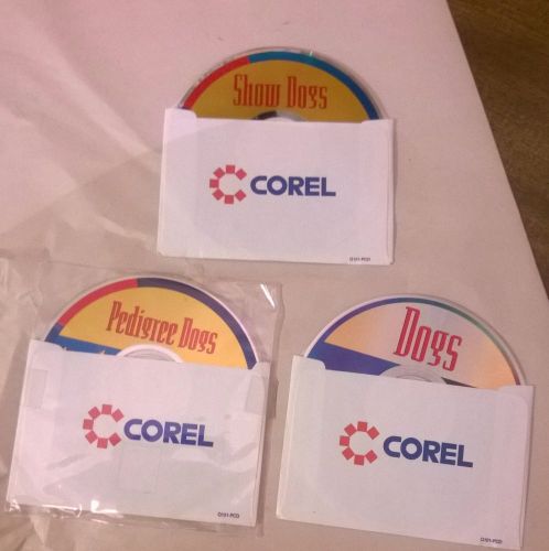 3 Corel, Dogs CD Disks, Show Dogs, Pedigree Dogs &amp; Dogs