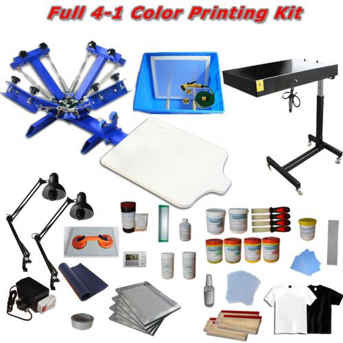 Season sale! 4 color screen printing  diy starter kit machine dryer shirt print for sale