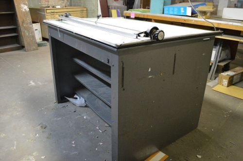 Graphics Industrial Layout Light Table-Steel w/ Straightedge Foster Mfg Co.