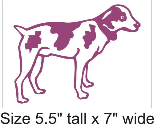 2X Dog facing Right Car Vinyl Sticker Decal Decor Removable Product