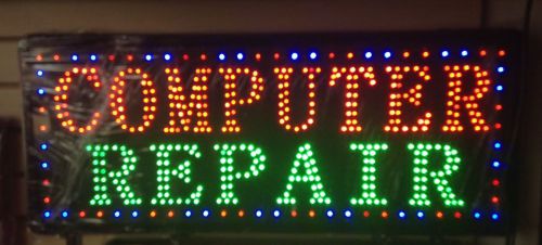 Brand New Computer Repair High quality LED neon Business Sign 30&#034; x 12&#034; Large