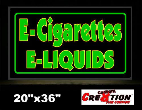 20&#034;x36&#034; LED Light box Sign - E Cigarettes E Juice Neon/ Banner Alternative