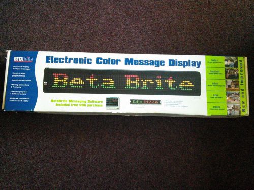 Electronic Color Message Display (Beta Brite)