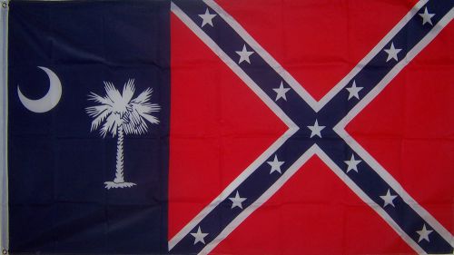 Rebel South Carolina Flag 3x5ft Poly - R-24