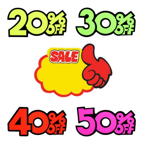 Store Sale Promotion Price Discount Tag 29pcs Set, Advertising Display POP
