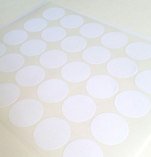 1.5&#034; Blank Round White Label Sheets (10 sheets)