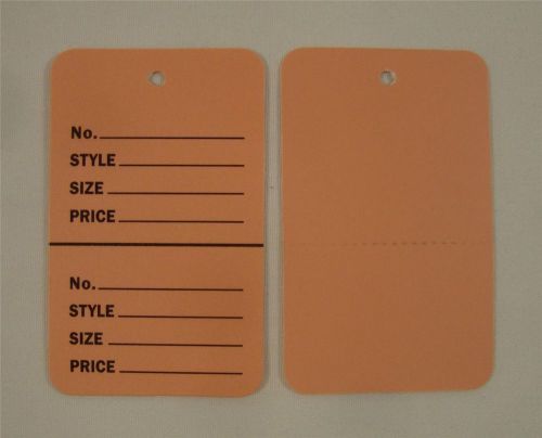 100 QPink Unstrung Coupon Garment Merchandise Price Tags Small