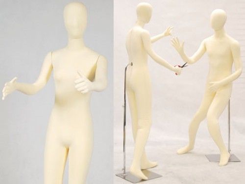 Female full body white jersey covered body form. #jf-f01softx for sale