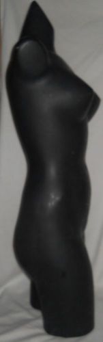 Vintage Black Dress Mannequin~Half Body~Window Dresser Model