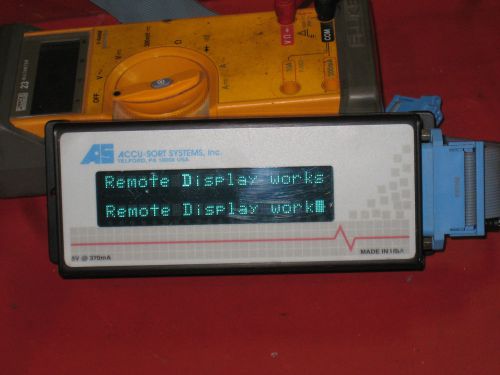 Accu-Sort GP-018 Remote  Readout Display with PS and manual working