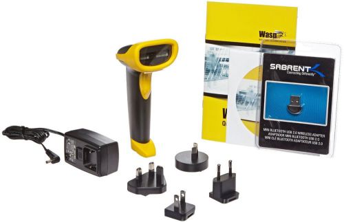 Wasp WWS550I Freedom Wireless Barcode Scanner with USB Base, 5 mil Resolution,