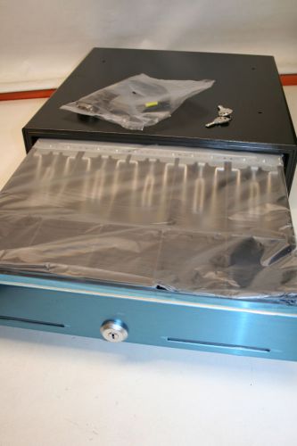 New in box m-s cash drawer sp-103n-m-b ~ bill tray insert, keys &amp; printer cable for sale