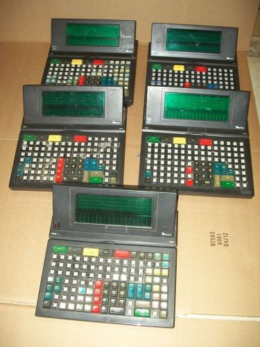(LOT OF 5) VERIFONE RUBY CPU5 120-KEY CONSOLE, P040-03-530, USED