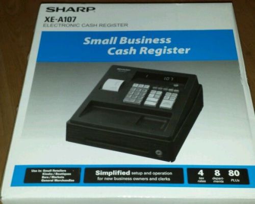 Sharp XE-A107 Electronic Small Business Cash Register.  New in Box!