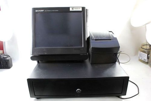 Sharp UP-X500 Touchscreen POS System w/ Receipt Printer + Cash Drawer