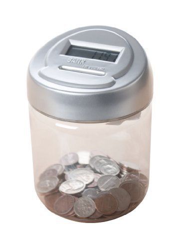 Royal Sovereign DCB-10 Coin Bank W/ Lcd Value Display Perp Twist Off Lid (dcb10)