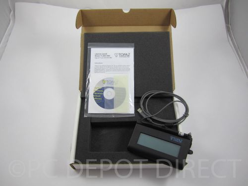 TOPAZ T-LBK460-HSB-R SIGLITE LCD 1X5 USB BACKLIT SIGNATURE CAPTURE PAD WITH PEN