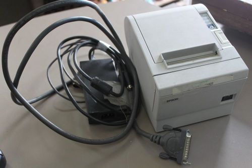 Epson TM88 III P / M129C Thermal Receipt Printer White with Cords Cables Used