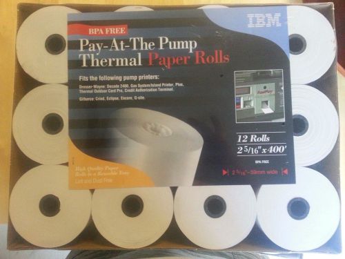 IBM Pay-At-The Pump Thermal  Paper  Rolls 2 5/16&#034; x 400 ft  New