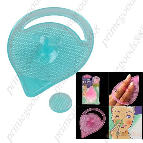 Silicone Drop Shaped Blackhead Remover Facial Cleansing Pad Manual Exfoliating